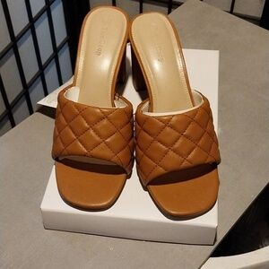 Chic Quilted Tan Mules for Women